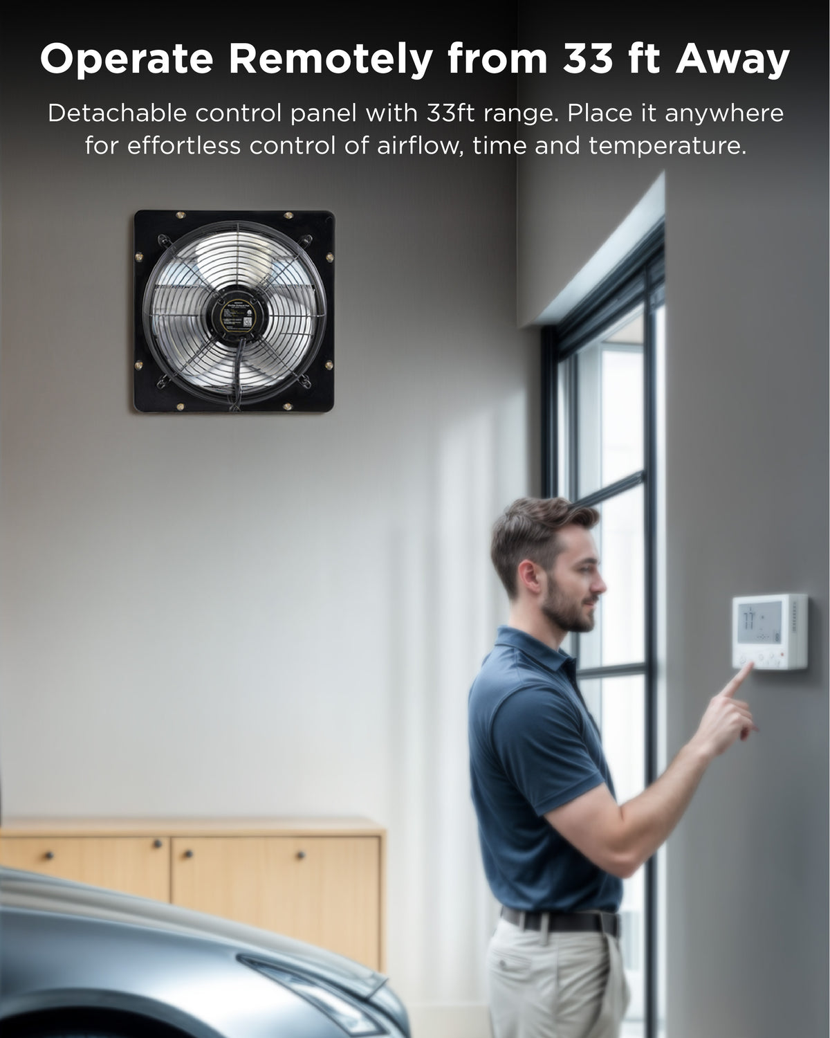 Shutter Exhaust Fan - Wireless Control & Quiet Summer Cooling | InoKraft