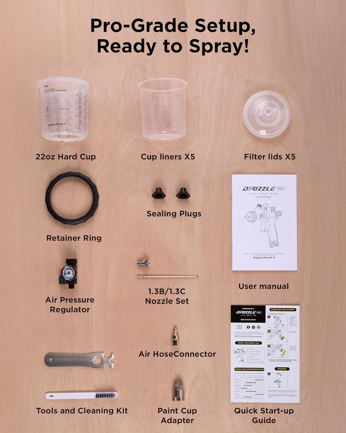 Drizzle Pro LVLP Spray Gun – InoKraft