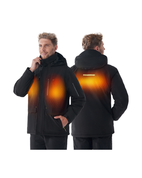 SWAP-ON Heated Jacket for Men_Black – InoKraft
