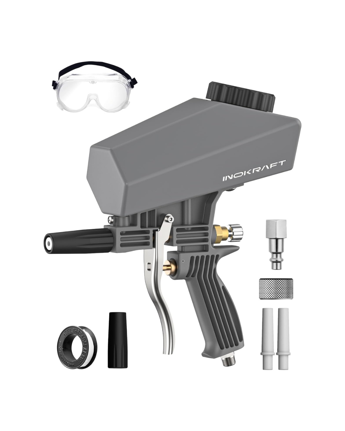 Portable Sand Blaster Gun Kit for Air Compressor – InoKraft